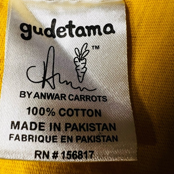 Gudetama Yellow Short Sleeve Tee Size XL By Anwar Carrots - Picture 2 of 8
